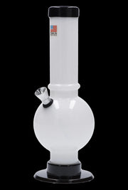 JM Plastics Bubble Base with Carb Hole Acrylic Water Pipe - 9 in.