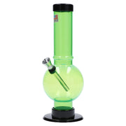 JM Plastics Bubble Base with Carb Hole Acrylic Water Pipe - 9 in.