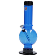 JM Plastics Bubble Base with Carb Hole Acrylic Water Pipe - 9 in.