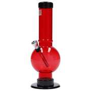 JM Plastics Bubble Base with Carb Hole Acrylic Water Pipe - 9 in.