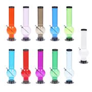 JM Plastics Large Bubble Base Acrylic Water Pipe - 12 in.