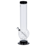 JM Plastics Evil Eye Pyramid Bubble Base Acrylic Water Pipe - 12 in.
