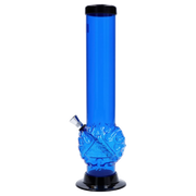 JM Plastics Evil Eye Pyramid Bubble Base Acrylic Water Pipe - 12 in.