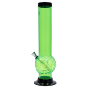 JM Plastics Evil Eye Pyramid Bubble Base Acrylic Water Pipe - 12 in.