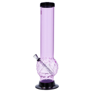 JM Plastics Evil Eye Pyramid Bubble Base Acrylic Water Pipe - 12 in.