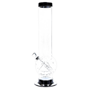 JM Plastics Evil Eye Pyramid Bubble Base Acrylic Water Pipe - 12 in.