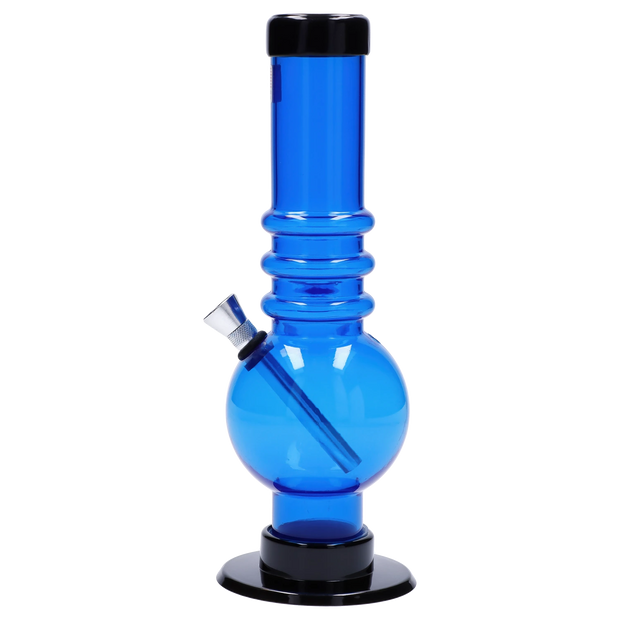 JM Plastics Bubble Base with Grip Acrylic Water Pipe - 9 in.