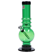 JM Plastics Bubble Base with Grip Acrylic Water Pipe - 9 in.