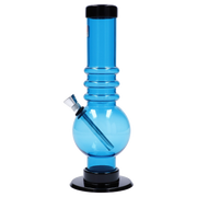 JM Plastics Bubble Base with Grip Acrylic Water Pipe - 9 in.