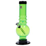 JM Plastics Bubble Base with Grip Acrylic Water Pipe - 9 in.