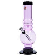 JM Plastics Bubble Base with Grip Acrylic Water Pipe - 9 in.