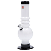 JM Plastics Bubble Base with Grip Acrylic Water Pipe - 9 in.