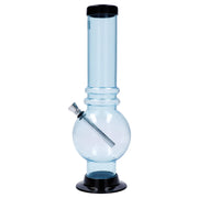 JM Plastics Large Bubble Base with Grip Acrylic Water Pipe - 12 in.