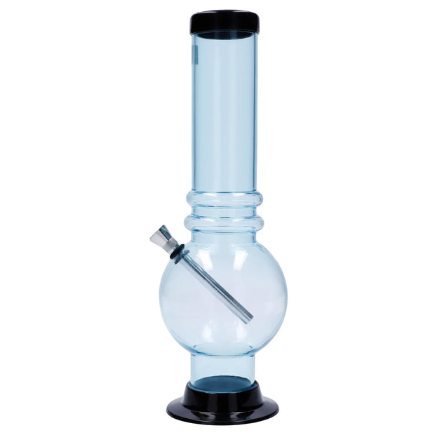 JM Plastics Large Bubble Base with Grip Acrylic Water Pipe - 12 in.