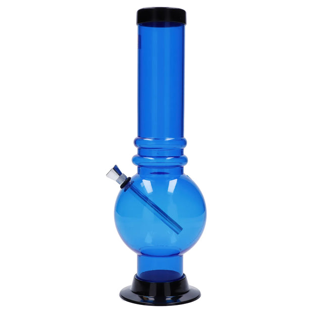 JM Plastics Large Bubble Base with Grip Acrylic Water Pipe - 12 in.