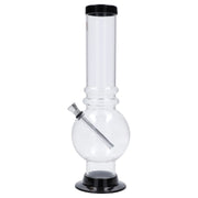 JM Plastics Large Bubble Base with Grip Acrylic Water Pipe - 12 in.