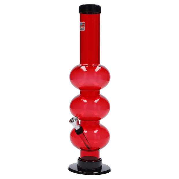 JM Plastics Triple Bubble Acrylic Water Pipe - 12 in.