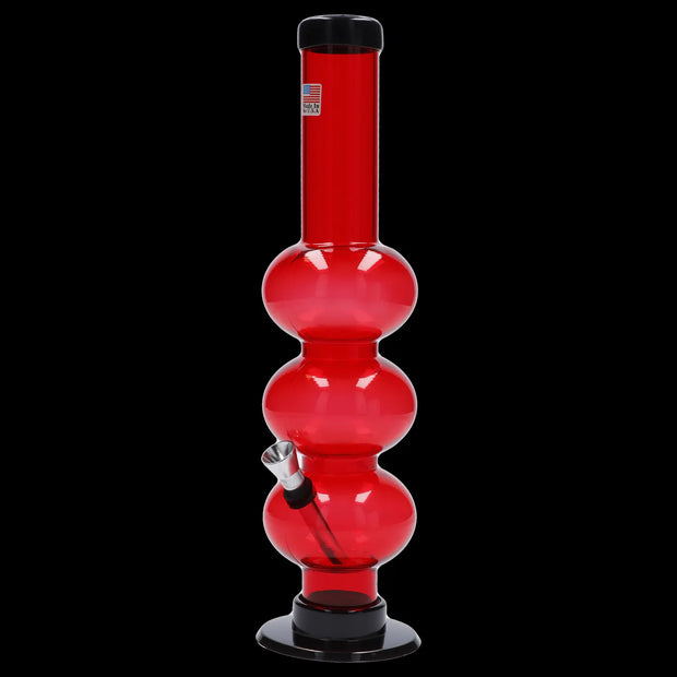 JM Plastics Triple Bubble Acrylic Water Pipe - 12 in.
