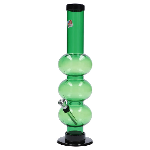 JM Plastics Triple Bubble Acrylic Water Pipe - 12 in.