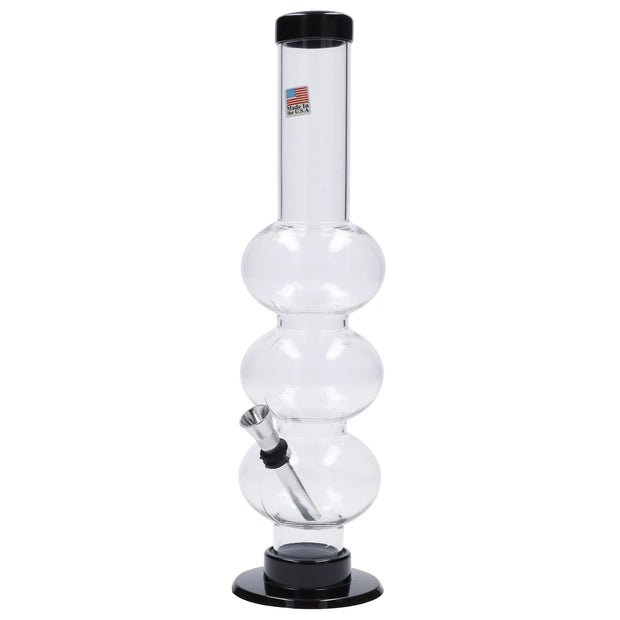 JM Plastics Triple Bubble Acrylic Water Pipe - 12 in.
