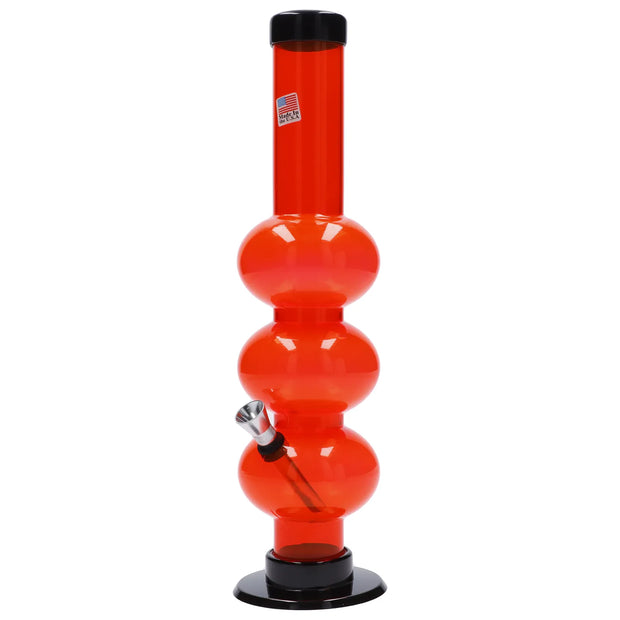JM Plastics Triple Bubble Acrylic Water Pipe - 12 in.