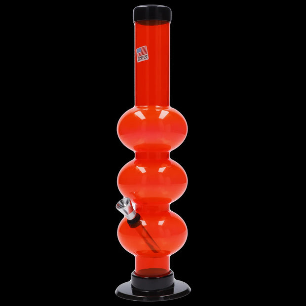 JM Plastics Triple Bubble Acrylic Water Pipe - 12 in.