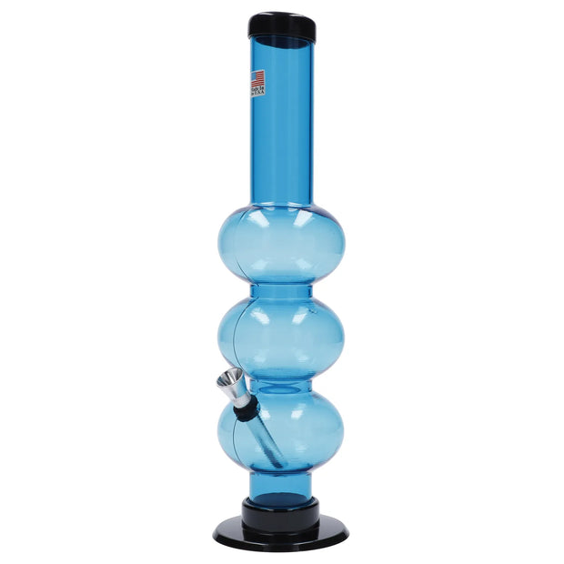 JM Plastics Triple Bubble Acrylic Water Pipe - 12 in.