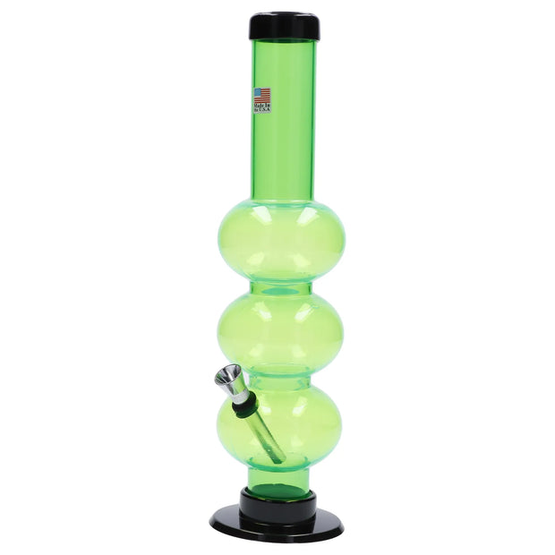 JM Plastics Triple Bubble Acrylic Water Pipe - 12 in.