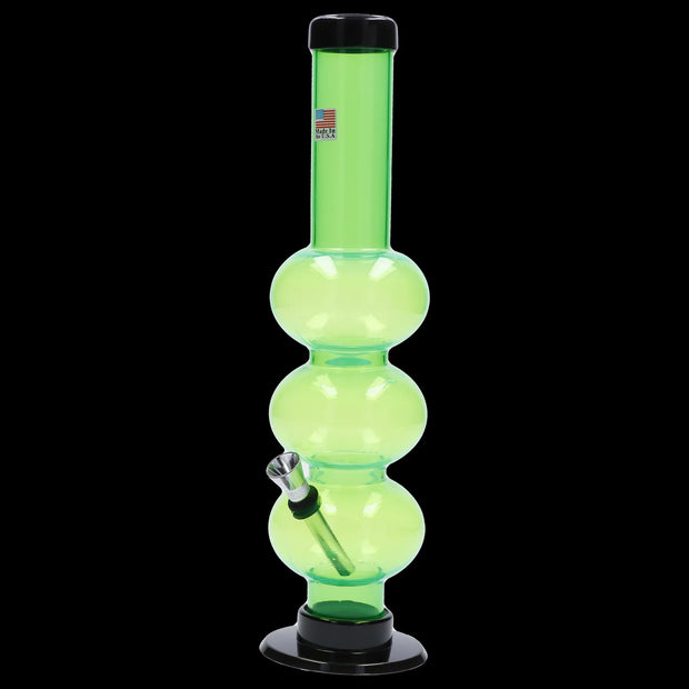 JM Plastics Triple Bubble Acrylic Water Pipe - 12 in.
