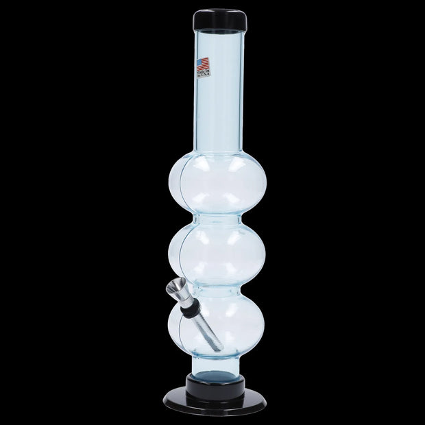 JM Plastics Triple Bubble Acrylic Water Pipe - 12 in.