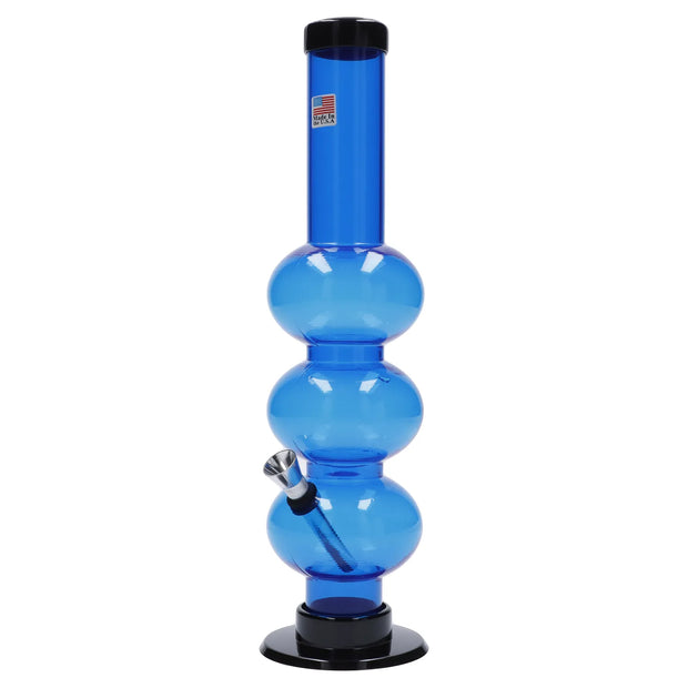 JM Plastics Triple Bubble Acrylic Water Pipe - 12 in.