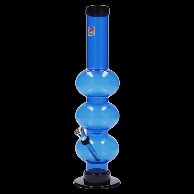 JM Plastics Triple Bubble Acrylic Water Pipe - 12 in.