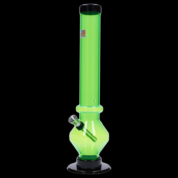 JM Plastics Diamond Base with Carb Hole Water Pipe - 12 in.