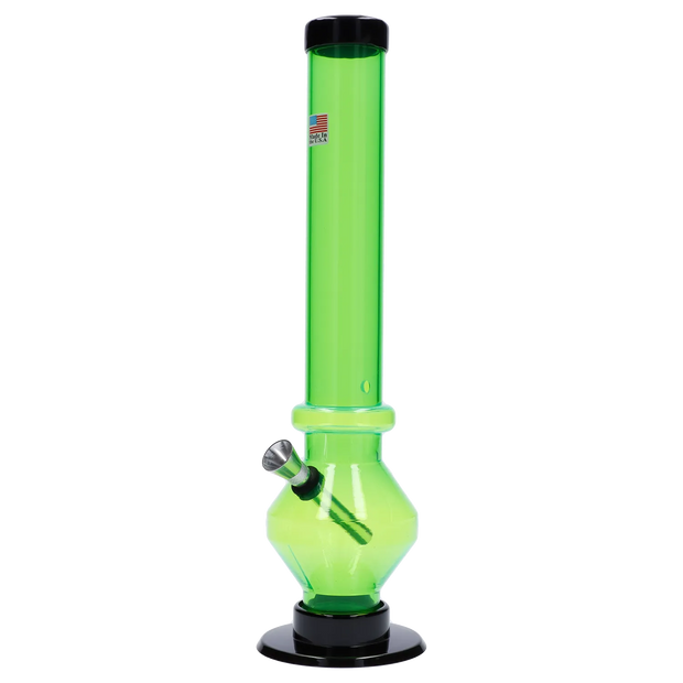 JM Plastics Diamond Base with Carb Hole Water Pipe - 12 in.