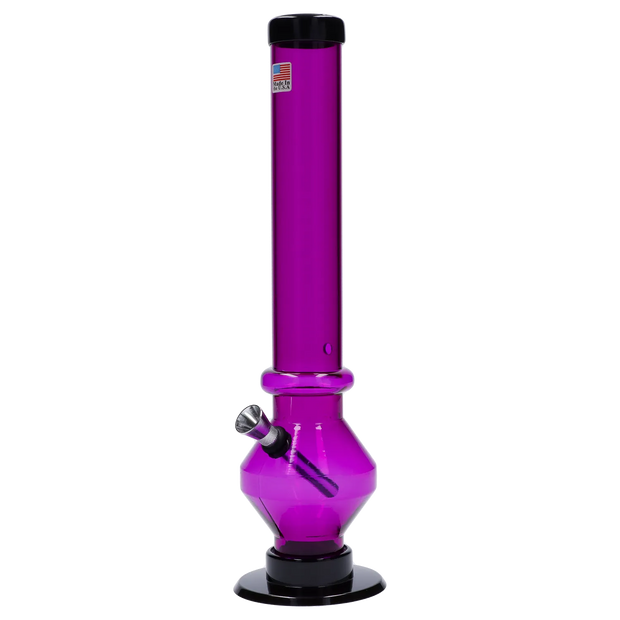 JM Plastics Diamond Base with Carb Hole Water Pipe - 12 in.