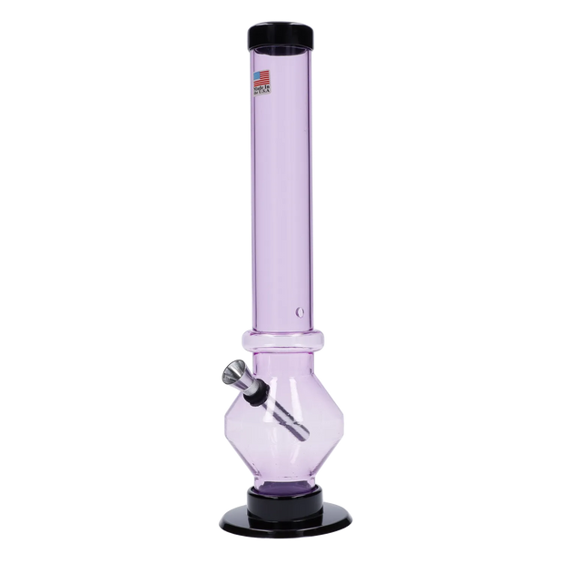 JM Plastics Diamond Base with Carb Hole Water Pipe - 12 in.