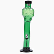 JM Plastics Skull Top with Carb Hole Acrylic Water Pipe - 12 in.