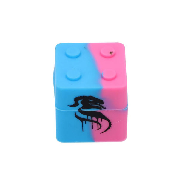 Title: Dopezilla 30mm Lego Cube Silicone Stash Jar 5 Pack