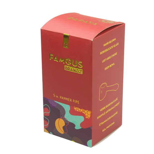 Famous Design Papaya Hammer Pipe - 5 in.