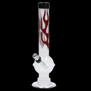 JM Plastics Flame Bubble Base with Ring and Carb Hole Acrylic Water Pipe
