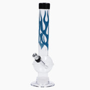 JM Plastics Flame Bubble Base with Ring and Carb Hole Acrylic Water Pipe