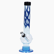 JM Plastics Flame Bubble Base with Ring and Carb Hole Acrylic Water Pipe