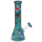 Famous Design - Floral Lush Beaker Water Pipe - 12 in.