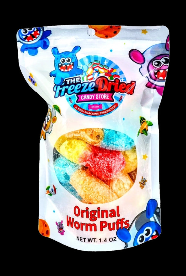 Freeze Dried Worm Puffs
