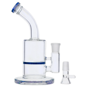 Bent Neck with Honeycomb Perc Water Pipe - Green - 9 in.