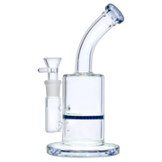 Bent Neck with Honeycomb Perc Water Pipe - Green - 9 in.