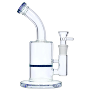 Bent Neck with Honeycomb Perc Water Pipe - Green - 9 in.