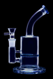 Bent Neck with Honeycomb Perc Water Pipe - Green - 9 in.