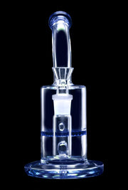 Bent Neck with Honeycomb Perc Water Pipe - Green - 9 in.