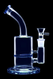 Bent Neck with Honeycomb Perc Water Pipe - Green - 9 in.